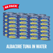 StarKist 48-Pack Solid White Albacore Tuna in Water as low as $37.37 Shipped...
