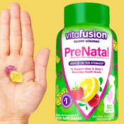 Vitafusion 90-Count Women’s PreNatal Gummy Vitamins, Raspberry Lemonade...