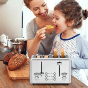 WHALL Stainless Steel Toaster $56 Shipped Free (Reg. $200) - 6 Bread Shade...