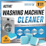 Washing Machine Cleaner Descaler, 24-Pack $14.35 (Reg. $22.49) 60¢/tablet!...