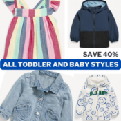 Today Only! Save 40% off on All Toddler and Baby Styles from $10.19 (Reg....