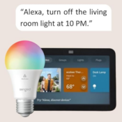 Amazon Echo Show 8, 3rd Gen, 2023 Release with Sengled Smart Color Bulb...