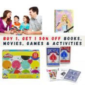 Buy 1, Get 1 50% off Books, Movies, Games & Activities at Target -...