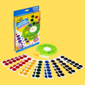 Crayola 96-Piece Pop & Paint Palette Kids' Washable Watercolor Paint Set...