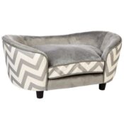 Enchanted Home Pet Snuggle Grey Sofa Bed, 26.5x16x16-Inch $50 Shipped Free...