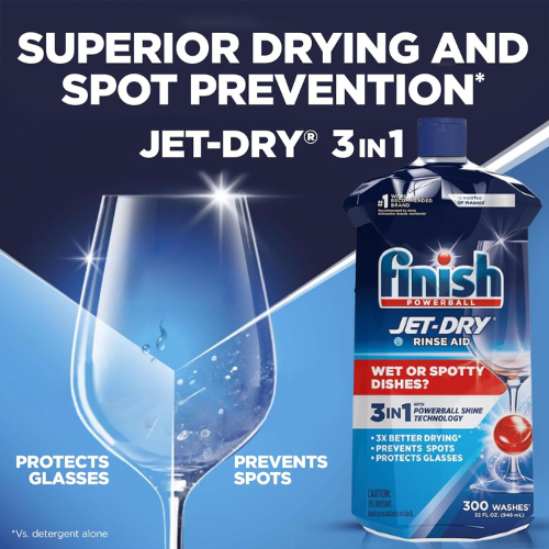 Finish Jet-dry Rinse Agent Liquid, 32 Fl Oz as low as $8.11 After Coupon  (Reg. $13.47) + Free Shipping - Makes 300 Washes - Fabulessly Frugal