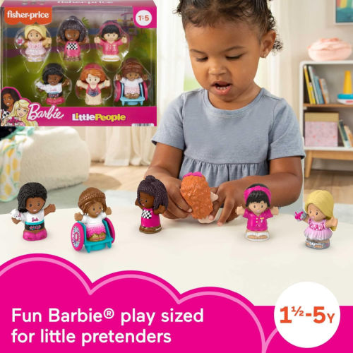 Fisher Price Little People Barbie Figures 6 Pack feat