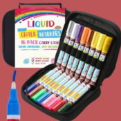 Liquid Chalk Markers 16-Pack with Case $14.99 After Code (Reg. $25) + Free...