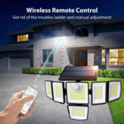 Prime Member Exclusive: Motion Sensor 496 LED Solar Outdoor Lights w/ 6...