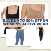 Save Up to 30% off on Women's Activewear from $18 (Reg. $35.94+)