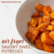 air fryer savory sweet potatoes