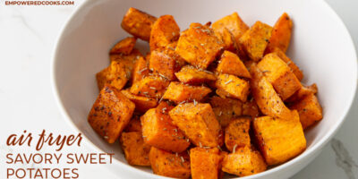 air fryer savory sweet potatoes
