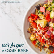 Air fryer veggie bake