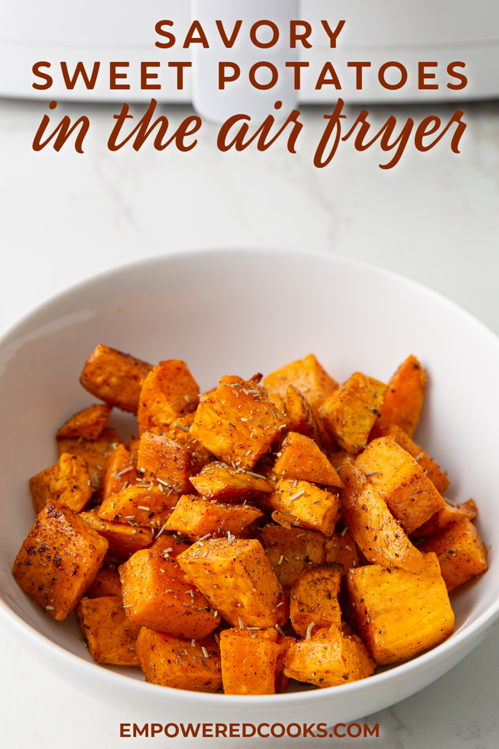 savory sweet potatoes in the air fryer