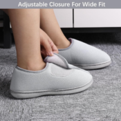 Women's Slippers with Memory Foam and Adjustable Closures $9.99 (Reg. $16.99)