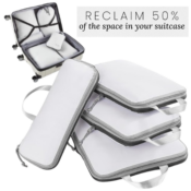 Compression Packing Cubes for Suitcases 4-Piece Set $14.99 After Code (Reg....