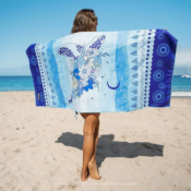 Wave Goodbye to Sand-Filled & Soggy Towels with Diveblues Quick Dry...