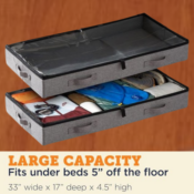 Heavy Duty Under Bed Storage Containers, 2 Pack $14.99 After Code (Reg....