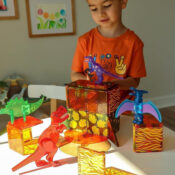 MAGNA-TILES Dino World 40-Piece Magnetic Construction Set $55.99 Shipped...
