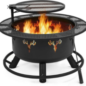 Enhance your outdoor gatherings with this Outdoor Wood Burning Firepit...
