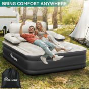 Ensure a restful night's sleep wherever you are with this Queen Size Air...