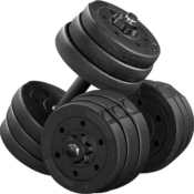 Elevate your home gym with the Yaheetech Dumbbells Weight Set 66LB Adjustable...