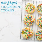 5 ingredient cookies in the air fryer