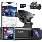 4K/2.5K Full HD Dash Camera for Cars $121.12 After Coupon (Reg. $198.99)...