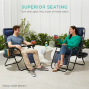 Best Choice Products 2-Pack Zero Gravity Chair with Cup Holders $89.98...