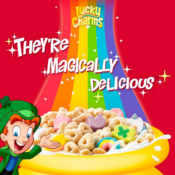 General Mills Lucky Charms Cereal with Marshmallows, 10.5 Oz Box $1.99...