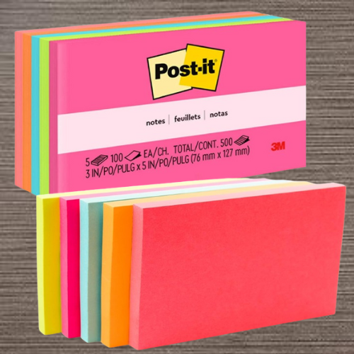 Post-it 500-Count Notes, 3\