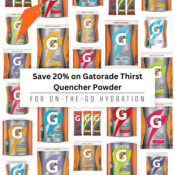 Save 20% on Gatorade Thirst Quencher Powder as low as $8.63 After Coupon...