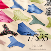 Victoria’s Secret: 7 for $35 Panties