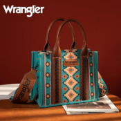 Wrangler Aztec Tote Bag w/ Removable Strap $27.99 After Code (Reg. $60)...