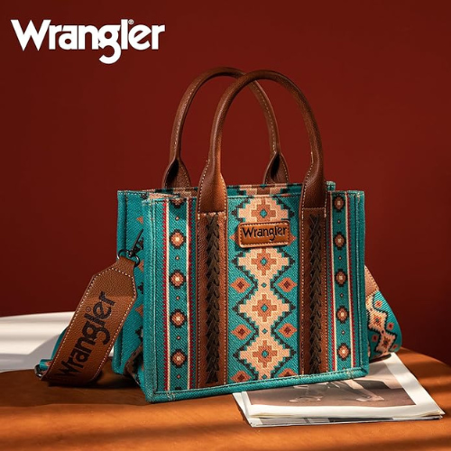 Wrangler Aztec Tote Bag w/ Removable Strap $27.99 After Code (Reg. $60 ...