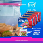 Ziploc Freezer Quart Food Storage Bags, 120-Count as low as $8.84 After...