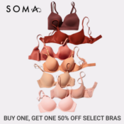 Soma: Bra Event! Buy One, Get One 50% Off Select Bras