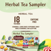 Celestial Seasonings 18-Count Herbal Tea Sampler Variety Pack as low as...