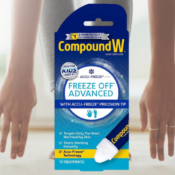 Effectively Treats Warts at Home with Compound W Freeze Off Advanced Wart...