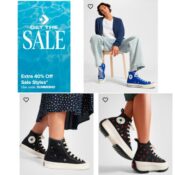 Score up to an extra 40% off favorites from Converse $35.98 After Code...