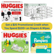 Amazon: Get a $20 Promotional Credit when You Spend $100+ on Diapers &...