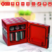 Minecraft 9-Can Red TNT Style Mini Fridge with Ambient LED Lighting $13.47...