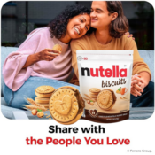 Nutella Biscuits 20-Count Hazelnut Spread w/ Cocoa Sandwich Cookies as...