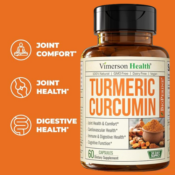Soothe You Joints with Vimerson Health 60-Count Turmeric Curcumin Capsules...