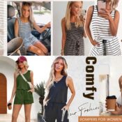Sleeveless Rompers with Pockets for Ladies $17.99 After Code + Coupon (Reg....