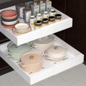 Transform your kitchen and living room storage with this Expandable Pull...