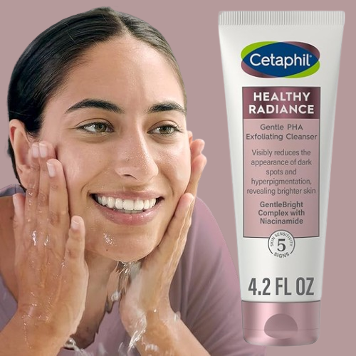 Cetaphil Healthy Radiance Unscented Gentle Exfoliating Cleanser, 4.2 oz ...