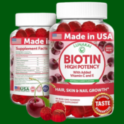 Lunakai Biotin 60-Count with Vitamin C & E Gummies as low as $12.26...