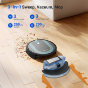 Upgrade your home maintenance routine with Proscenic 850T WiFi Robot Vacuum...