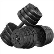 Enhance your home gym with Yaheetech Weight Set Dumbbells Polyethylene...